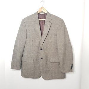 Moores Men's Retro Wool Blend Professor Brown Oversized Blazer Hounds Tan Sport